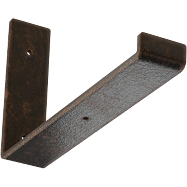 Ekena Millwork Steel Hanging Shelf Bracket, Antiqued Bronze 2"W x 12"D x 7"H BKTM02X12X07HSABZ - main
